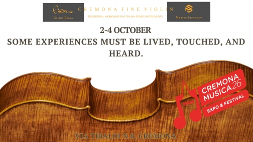 Cremona Musica 2026 
2-4 October